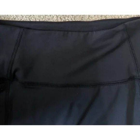 Free People Black Legging Women's Medium Gathered at bottom of leg 26" Inseam - Picture 5 of 7